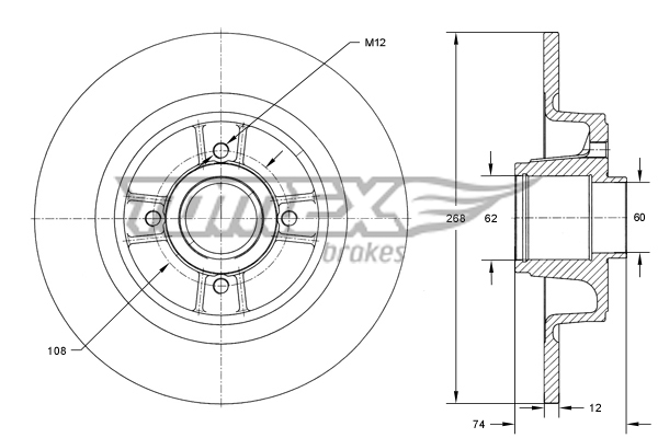 TOMEX Brakes TX 73-581...